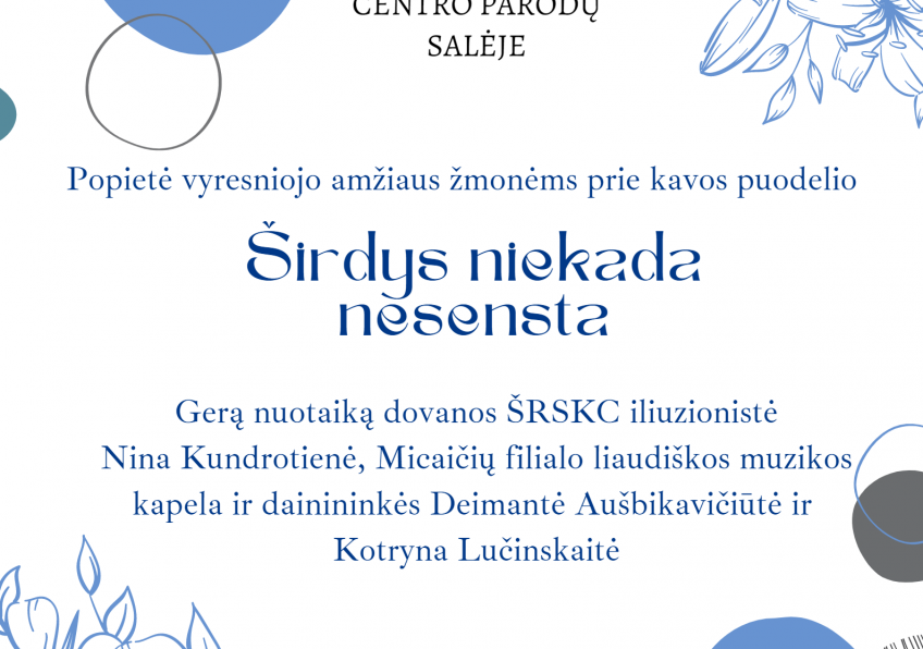Popietė, skirta vyresnio amžiaus žmonėms Kuršėnuose
