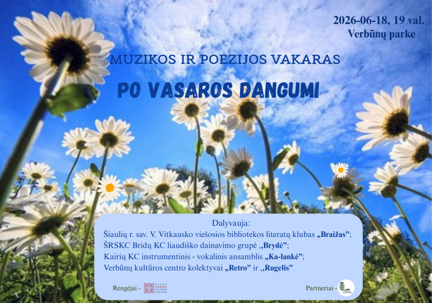 Vakaras ,,Po vasaros dangumi” Verbūnuose