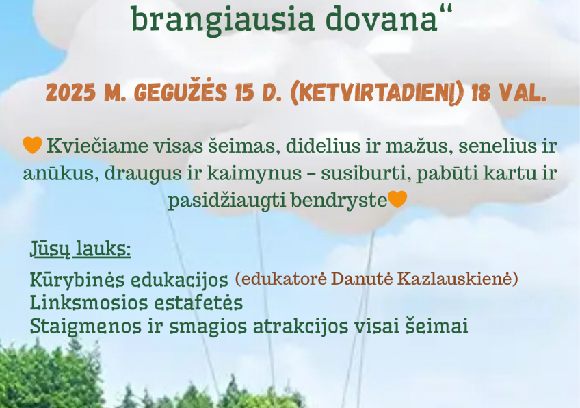 Šeimų šventė Verbūnuose