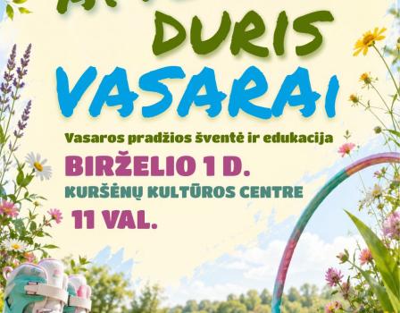 Vasaros pradžios šventė ir edukacija "Atverk duris vasarai"