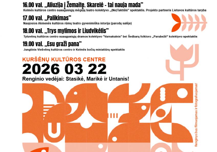 Tarptautinei Teatro dienai skirtas renginys