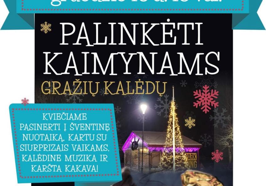 Kalėdų eglės įžiebimo šventė Sutkūnuose