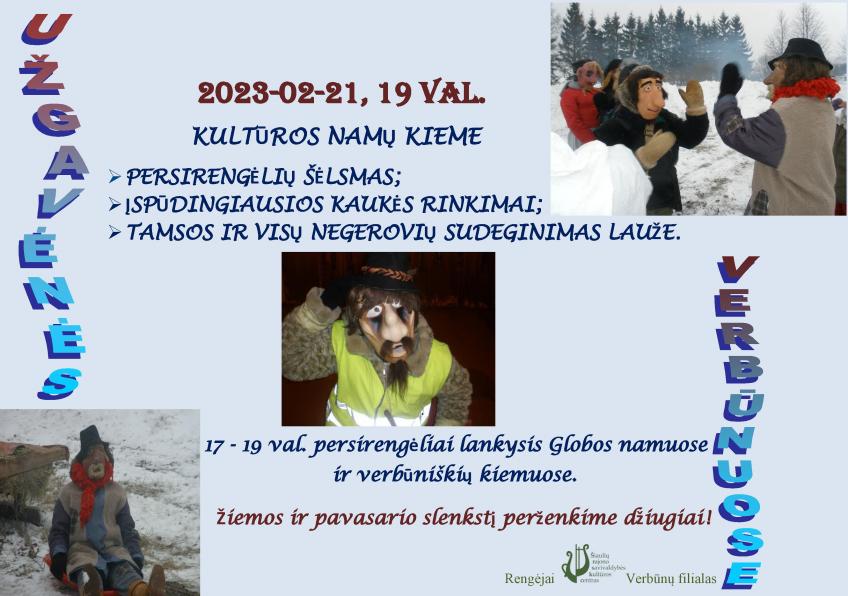 UŽGAVĖNĖS Verbūnuose