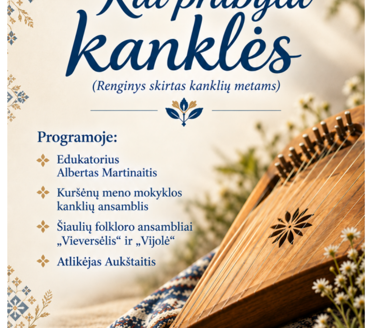 Renginys, skirtas Kanklių metams MEŠKUIČIUOSE