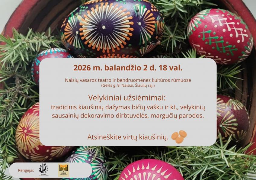 Tradiciniai velykiniai užsiėmimai