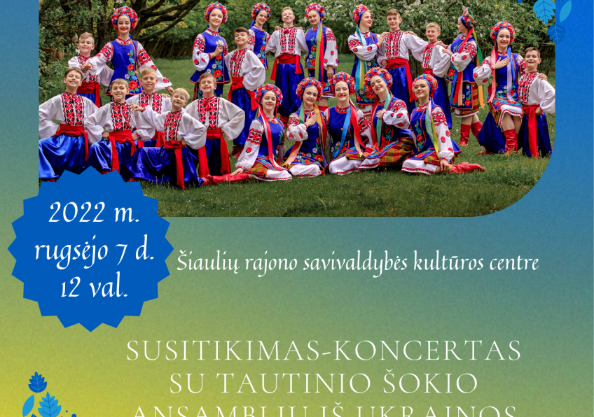 Susitikimas-koncertas su tautinio šokio ansambliu „VESNIANKA“ 