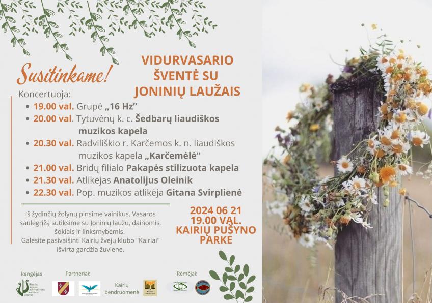 Vidurvasario šventė  su Joninių laužais