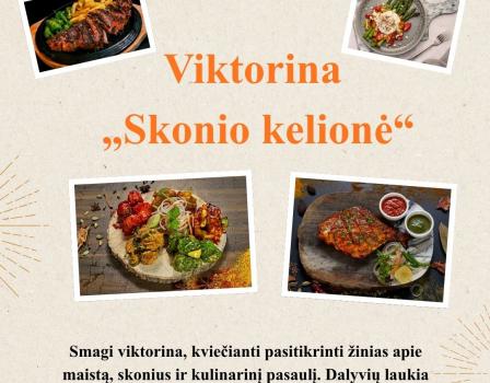 Viktorina „Skonio kelionė“ 