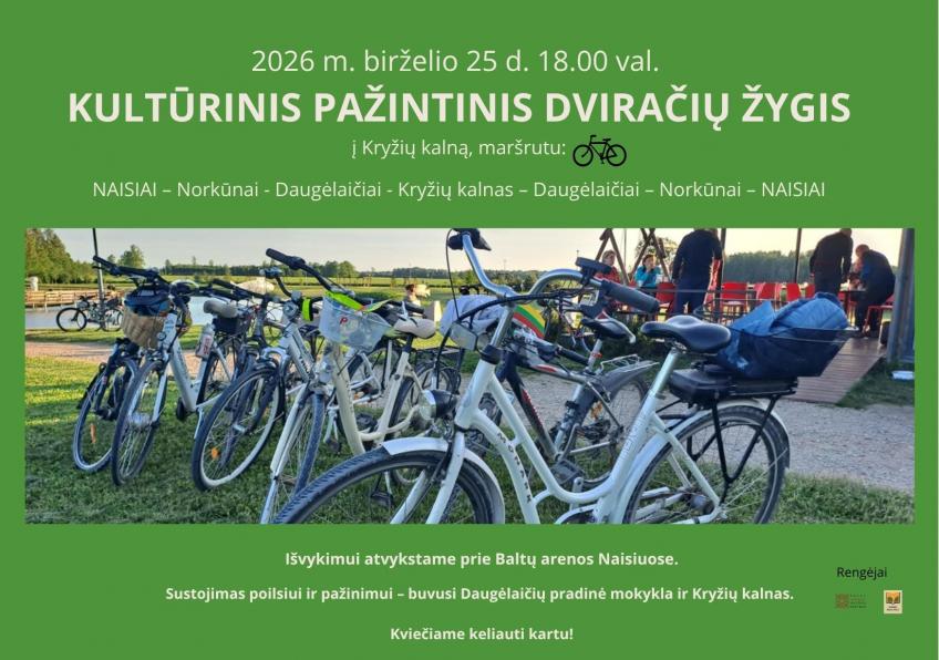Kultūrinis pažintinis dviračių žygis   „Senųjų kaimų takais”  Naisiuose